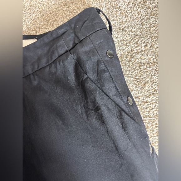 A.F. VANDEVORST Black Silk Button Side Straight Belgian Designer EU 38/US 6/8 - Picture 3 of 14